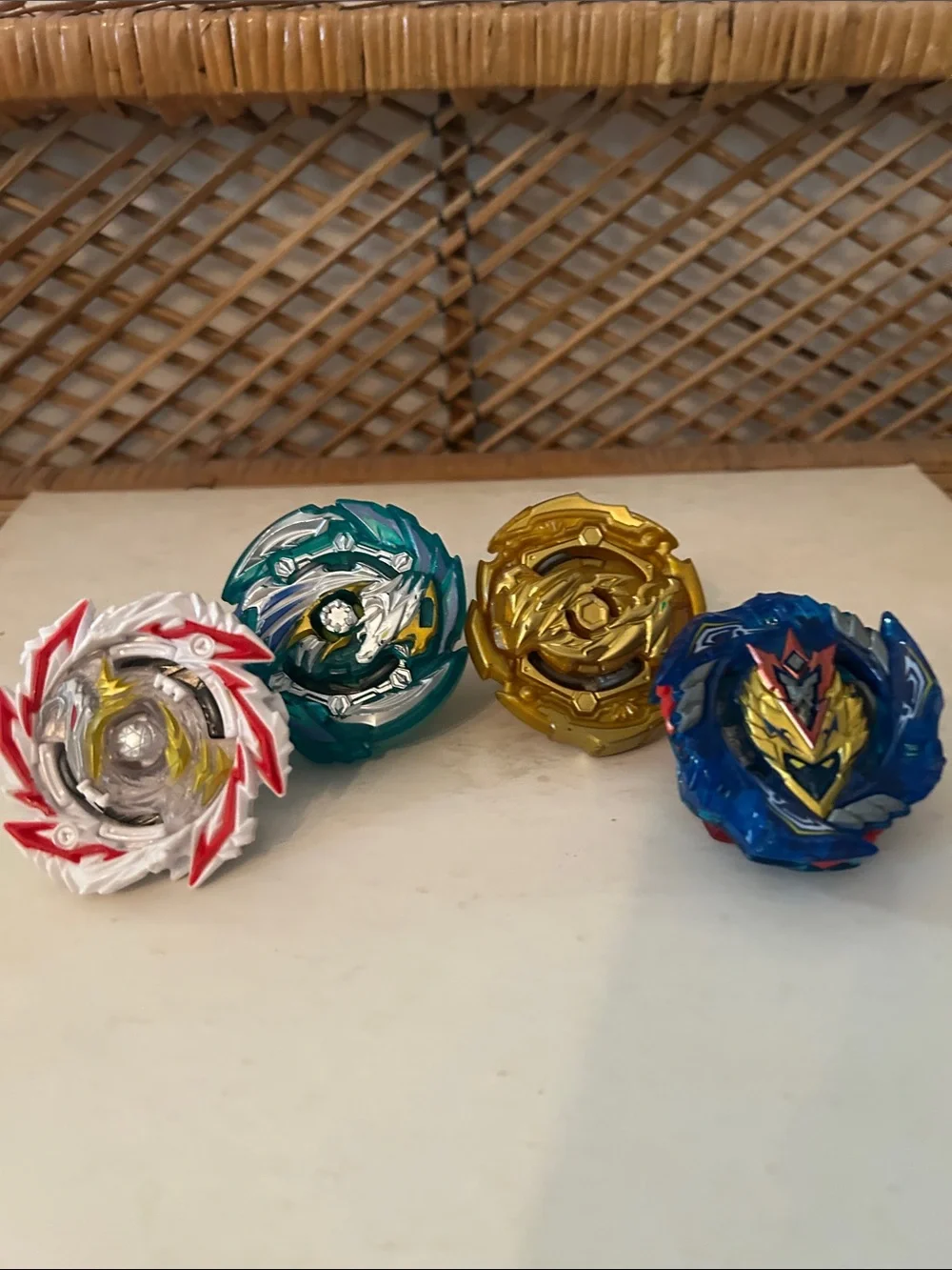 Beyblades Lot of 4 with One Launcher and Ripcord